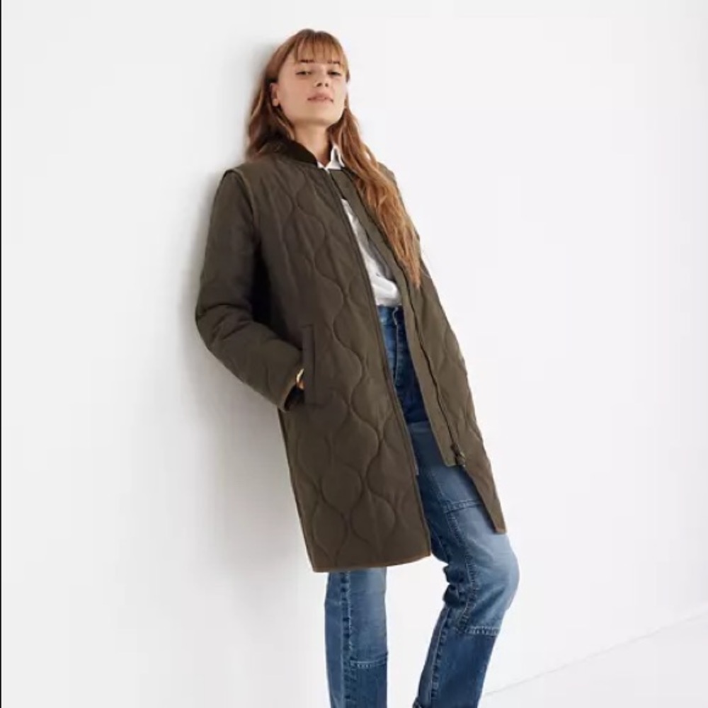 Madewell quilted army jacket